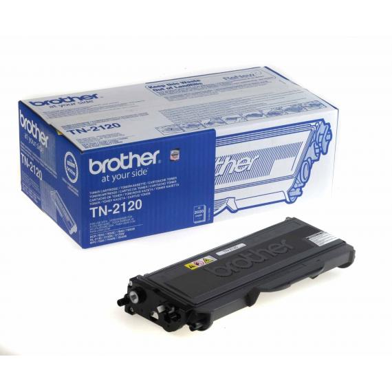 ORIGINALE TN 2120 NERO PER BROTHER  HL 2140,2150N,2170,7440 TN2120 TN-2120 2.600 PAGINE