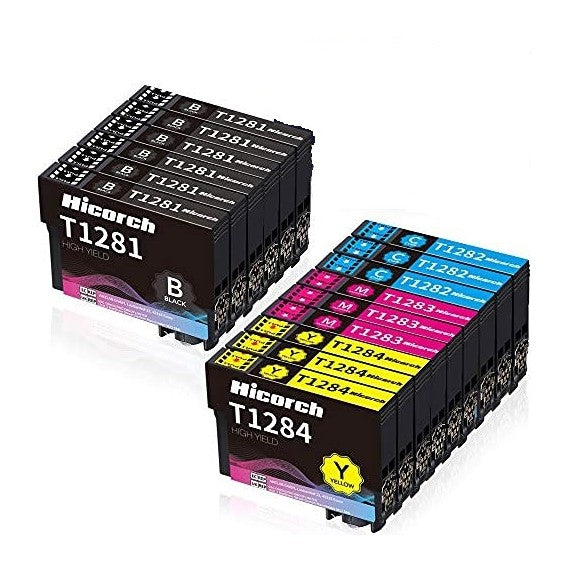 PACK 14 CARTUCCE T1281 T1282 T1283 T1284 COMPATIBILI C13T12854010 PER EPSON S22 SX125 420W BX305FW N 5 T1281 + N 3 T1282-3-4