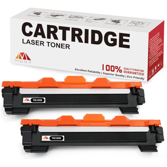Pack 2 TN1050 toner compatibili per Brother DCP1510 1512 HL1110 1112 MFC1810 N° 2pz TN-1050 capacità 1.000 pagine