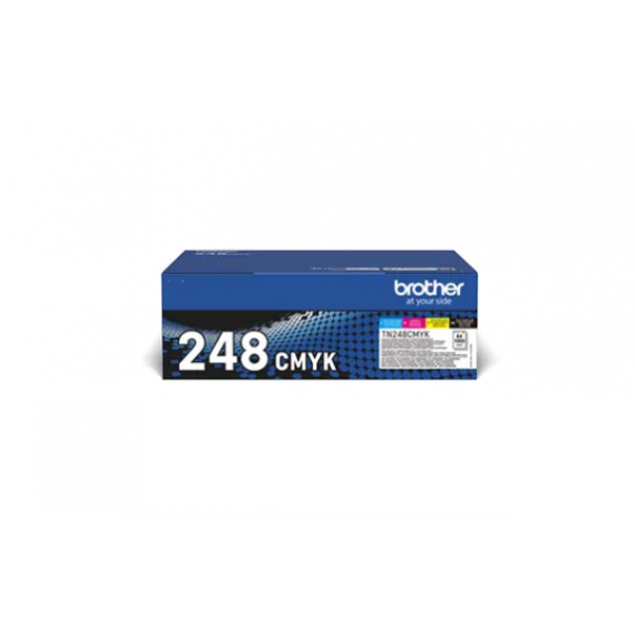 Pack Brother TN-248VAL BK-C-M-Y toner originale per Brother DCP-L3520CDWE,HL-L3220CW,HL-L8230CDW TN24VAL capacità 1.000 pagine