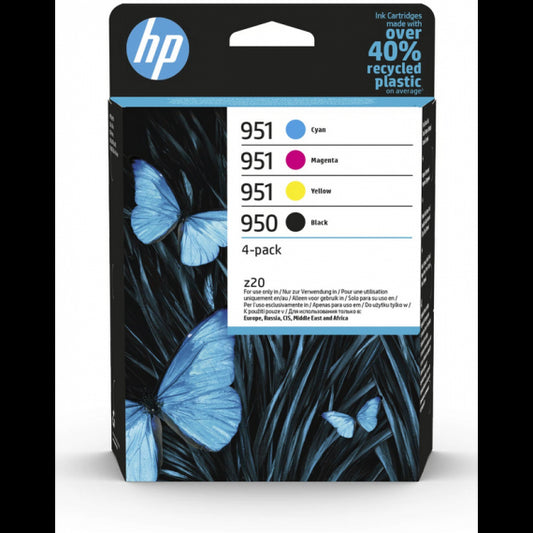 PACK ORIGINALE HP 950 951 6ZC65AE PER HP PRO8100 PRO8600E PRO8600PLUS 4 CARTUCCE HP 950BK 951C 951M 951Y