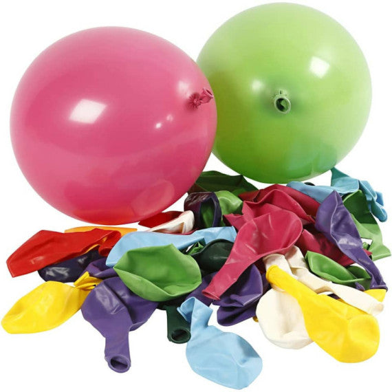 Palloncini colorati midi Creativ Company in conf. da 100 pezzi D. 23 cm 59107