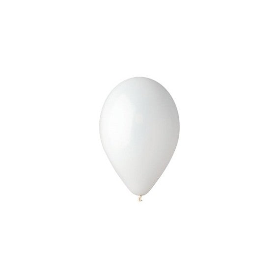 Palloncino - diametro 26 cm - lattice - bianco - Big Party - conf. 25 pezzi