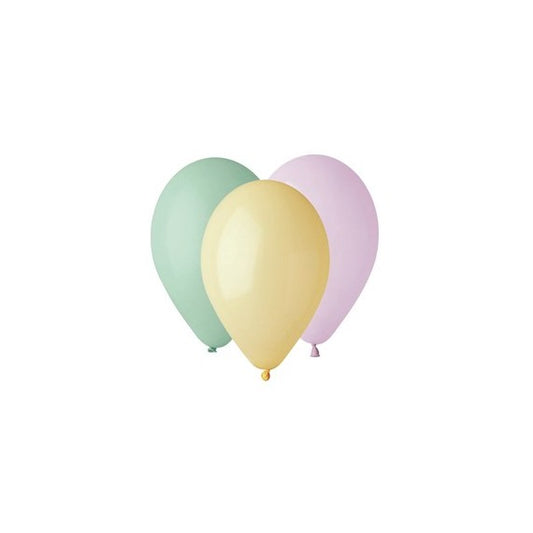 Palloncino Soft Rainbow - diametro 26 cm - lattice - colori assortiti - Big Party - conf. 25 pezzi