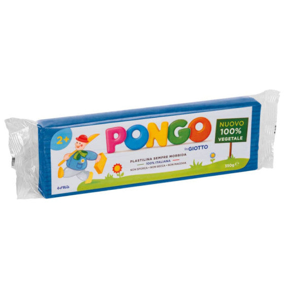 Panetto di plastilina vegetale modellabile Pongo 350 g - ciano F603512