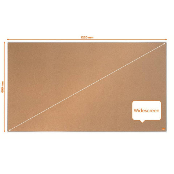 Pannello in sughero Nobo Widescreen Impression Pro 55'' - 1220x690 mm marrone - 1915416