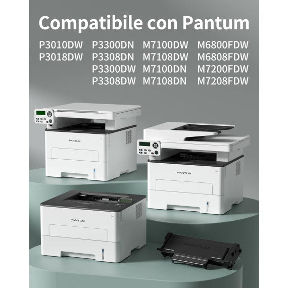Pantum TL-410 BK nero toner originale per Pantum P3010D,P3300DN,M6700D,M7100DN,M6800FDW,M7200FD TL410 capacità 1.500 pagine
