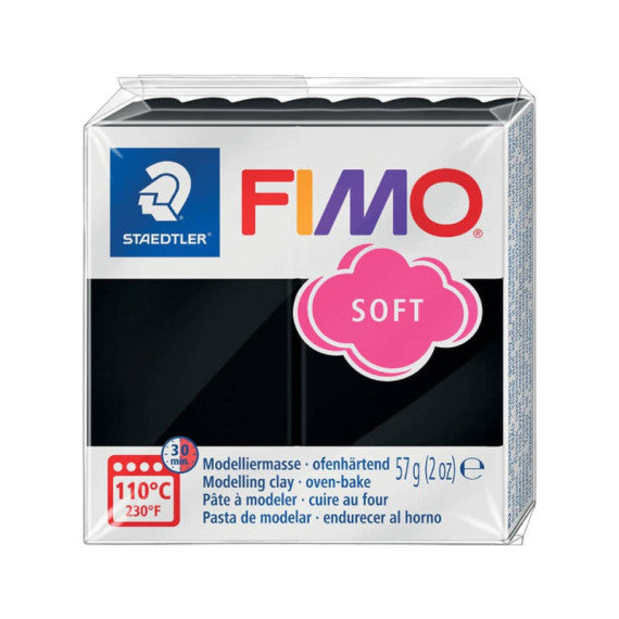 Pasta modellabile Staedtler FIMO® soft 57 g nero - 8020-9