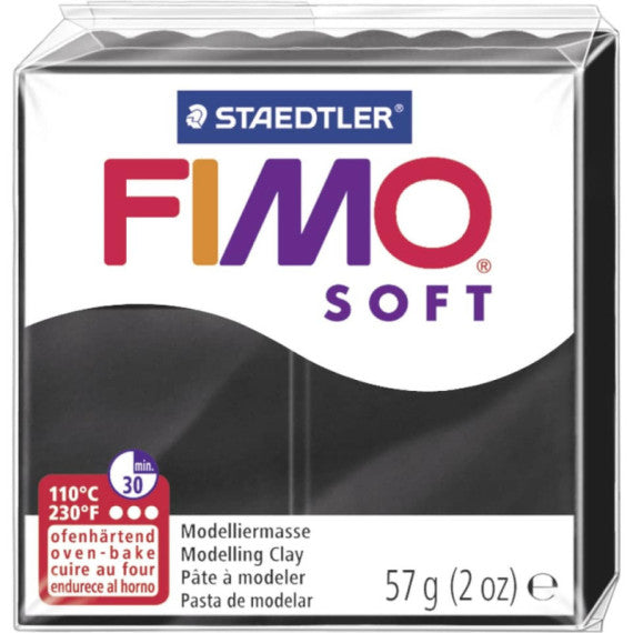 Pasta modellabile Staedtler FIMO® soft 57 g nero - 8020-9