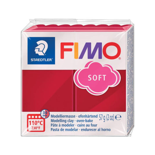 Pasta modellabile Staedtler FIMO® soft 57 g rosso ciliegia - 8020-26