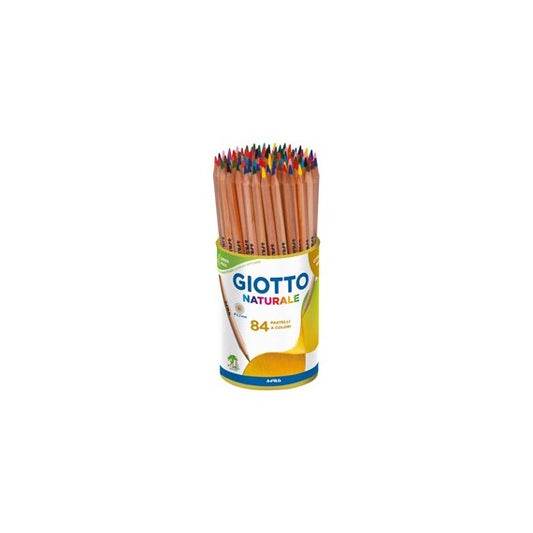 Pastelli - naturale - diametro mina 3,30 mm - Giotto - barattolo 84 pezzi