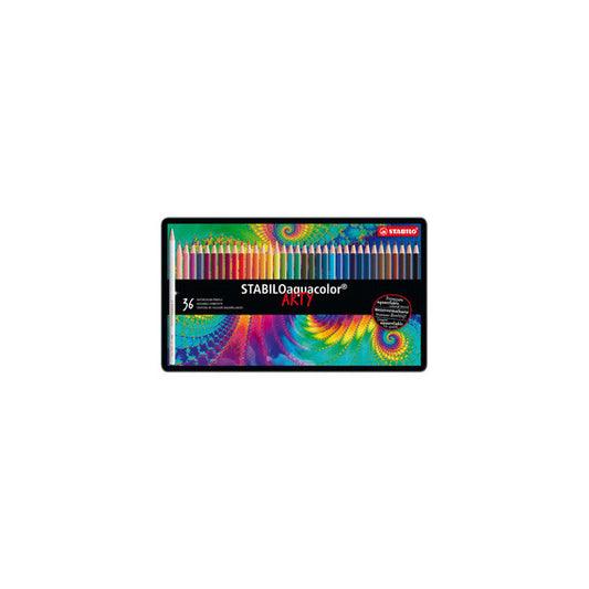 Pastello Aquacolor 1636 - tratto 2,80 mm - colori assortiti - Stabilo - astuccio 36 pezzi