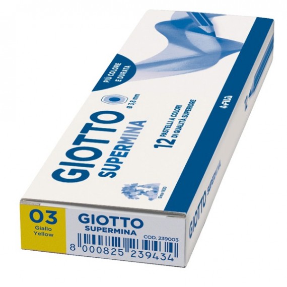 Pastello Supermina - mina 3,8 mm - giallo 03 - Giotto