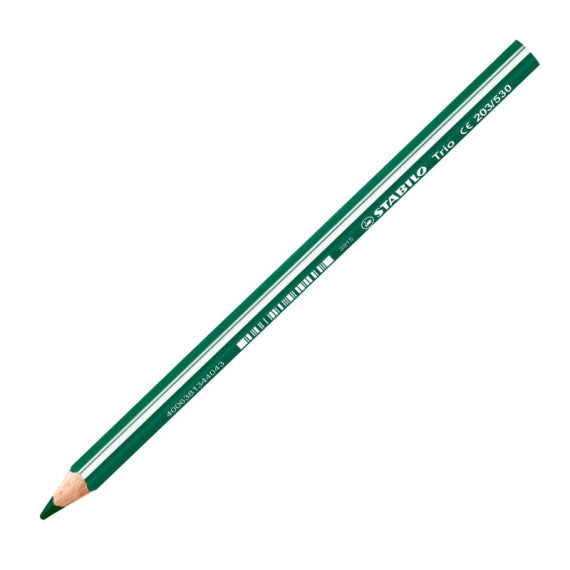 Pastello TrioThick - diametro mina 4,2 mm - con temperino - colori assortiti - Stabilo - astuccio 12 pezzi