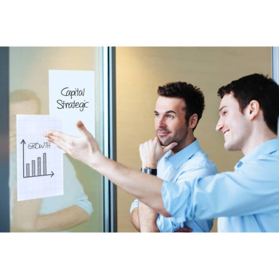 Pellicola elettrostatica da parete Legamaster Magic-Chart Whiteboard 25 ff 20x30 cm - bianco 7-159100-A4