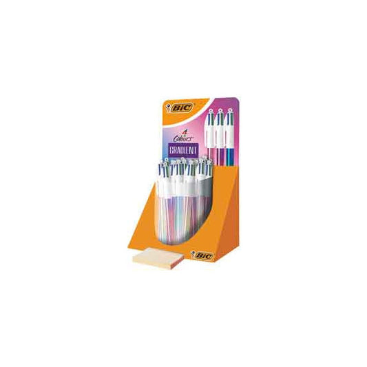 Penna 4 Colours Gradient - colori assortiti - Bic - expo 30 pezzi