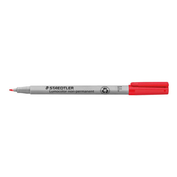 Penna a punta sintetica Staedtler Lumocolor® non-permanente 316 F 0,6 mm rosso - 316-2