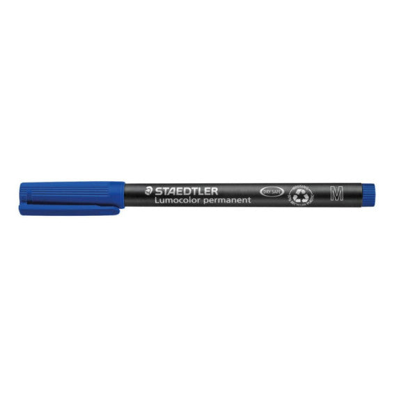 Penna a punta sintetica Staedtler Lumocolor permanent pen 317 M blu 317-3