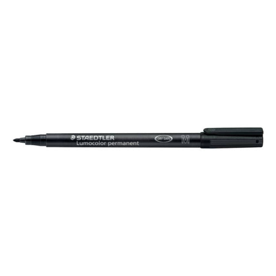 Penna a punta sintetica Staedtler Lumocolor permanent pen 317 M nero 317-9