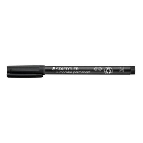 Penna a punta sintetica Staedtler Lumocolor permanent pen 317 M nero 317-9