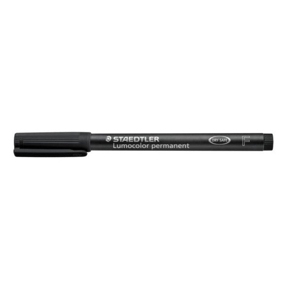 Penna a punta sintetica Staedtler Lumocolor permanent pen 318 F nero 318-9