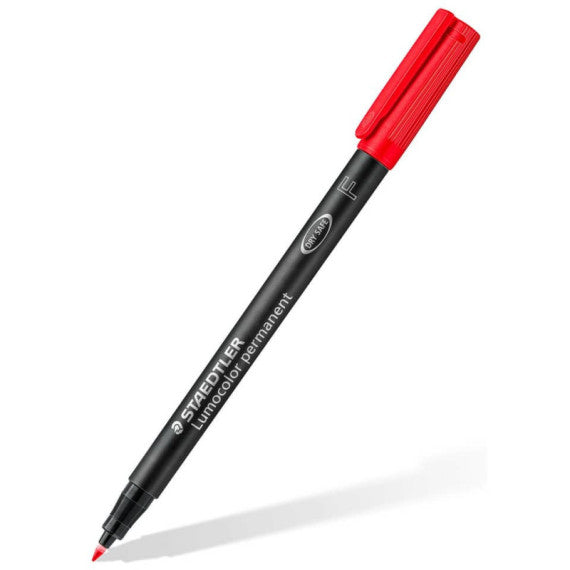 Penna a punta sintetica Staedtler Lumocolor permanent pen 318 F rosso 318-2