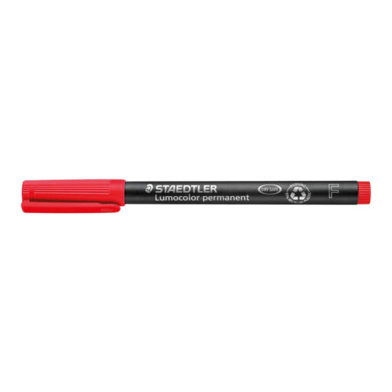 Penna a punta sintetica Staedtler Lumocolor permanent pen 318 F rosso 318-2