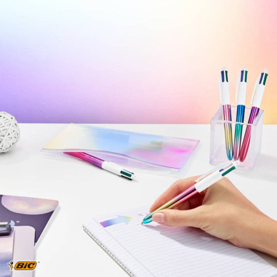 Penna a sfera a scatto BIC 4 Colours 1 mm - gradient conf. 12 pz - 511034