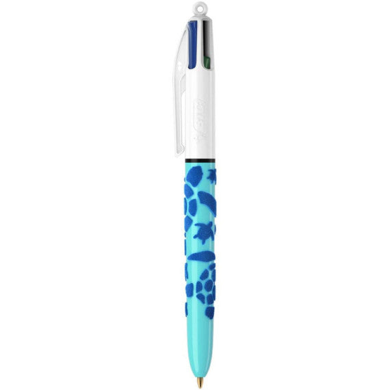 Penna a sfera a scatto BIC 4 Colours 1 mm -  Velours conf. 3 pz - 992579