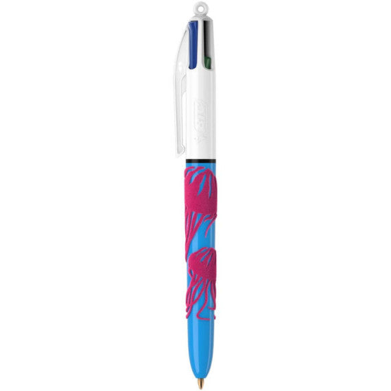 Penna a sfera a scatto BIC 4 Colours 1 mm -  Velours conf. 3 pz - 992579