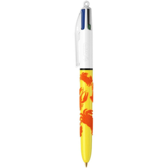 Penna a sfera a scatto BIC 4 Colours 1 mm -  Velours conf. 3 pz - 992579