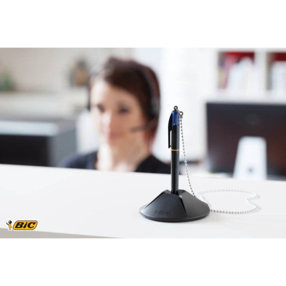 Penna a sfera a scatto BIC 4 Colours Pen Desk M 1 mm blu 918515