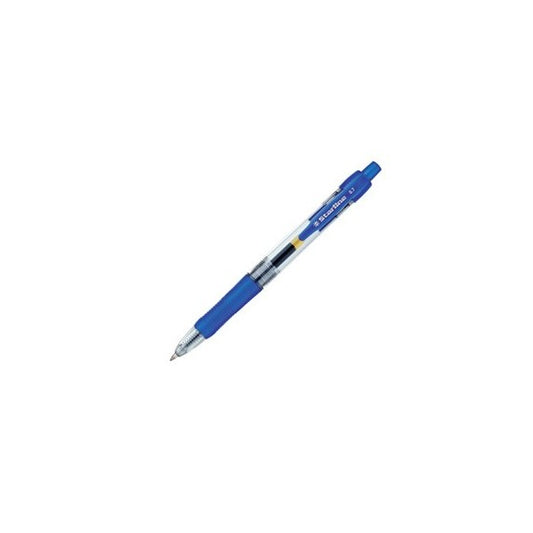 Penna a sfera a scatto con inchiostro gel - blu - punta fine 0,7mm - Starline