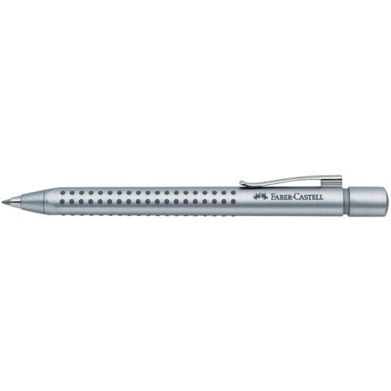 Penna a sfera a scatto Faber-Castell Grip 2011 XB argento 144111
