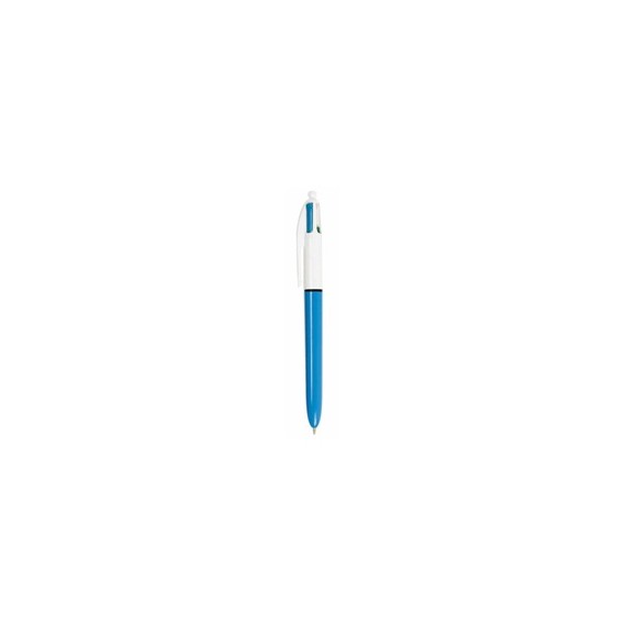 Penna a sfera a scatto  multifunzione  4 Colours Classic  - punta 1,0mm - nero, blu, rosso, verde - Bic -  conf. 12 pezz