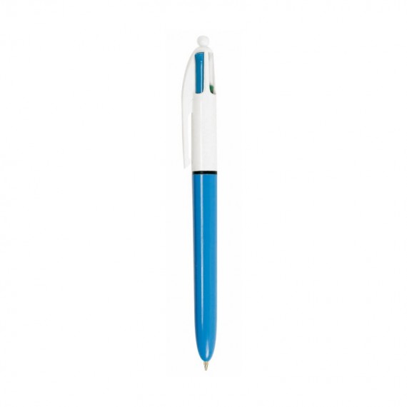 Penna a sfera a scatto  multifunzione  4 Colours Classic  - punta 1,0mm - nero, blu, rosso, verde - Bic -  conf. 12 pezz