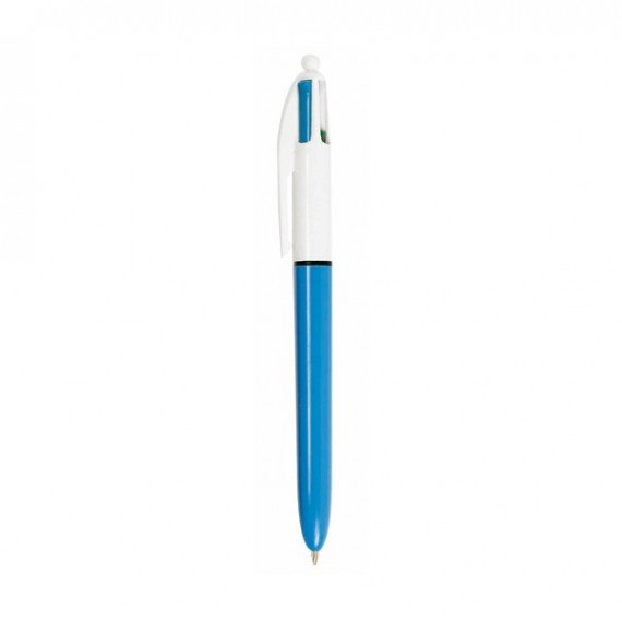 Penna a sfera a scatto  multifunzione  4 Colours Classic  - punta 1,0mm - nero, blu, rosso, verde - Bic -  conf. 12 pezz