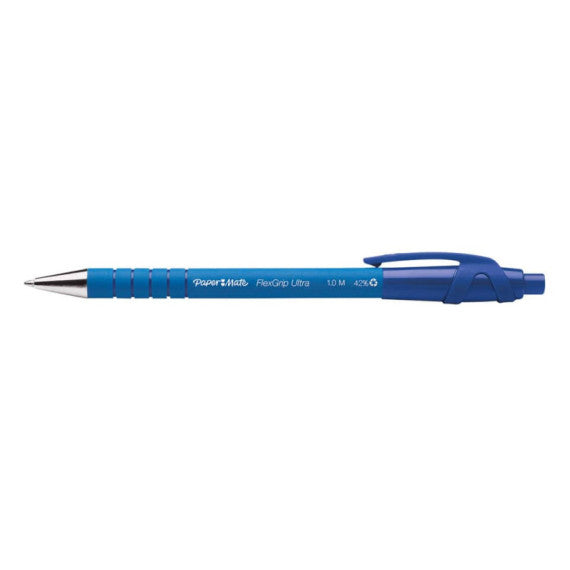 Penna a sfera a scatto Paper Mate Flexgrip Ultra M 1,0 mm blu confezione da 36 - 1910074