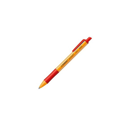 Penna a sfera a scatto Pointball Green - punta 1,0 mm - rosso  - Stabilo