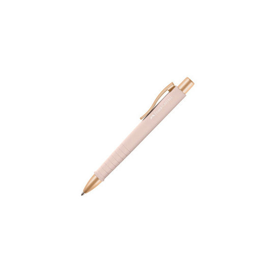 Penna a sfera a scatto Poly Ball Urban - punta 0,7 mm - fusto pale rose - Faber-Castell