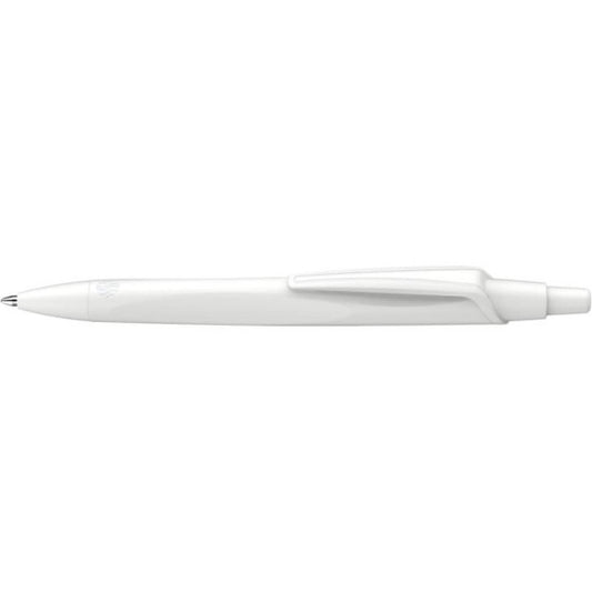 Penna a sfera a scatto RECO - fusto bianco inchiostro nero Schneider tratto M P131849