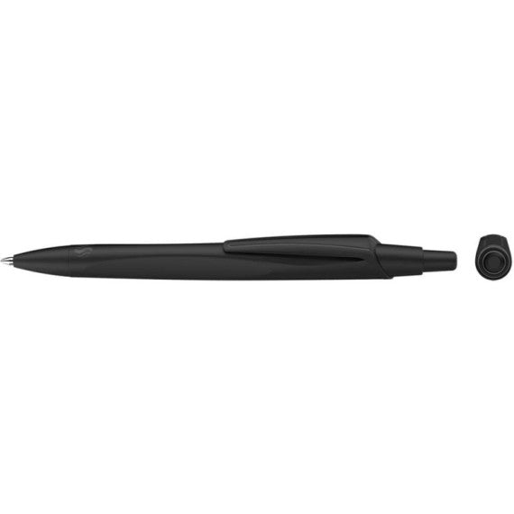Penna a sfera a scatto RECO - fusto nero inchiostro nero Schneider tratto M P131811