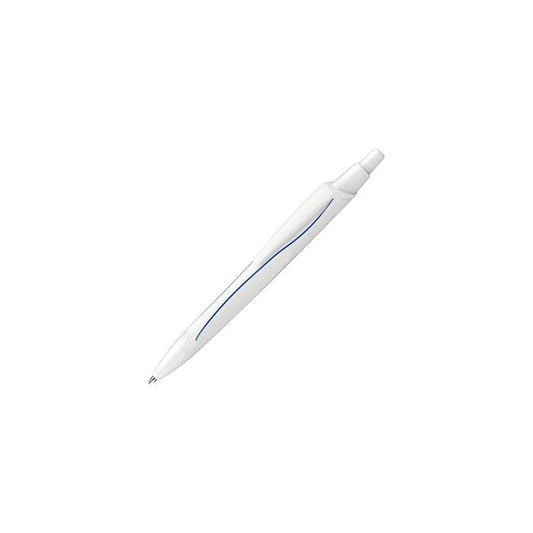 Penna a sfera a scatto Reco - punta media - fusto bianco / inchiostro blu - Schneider