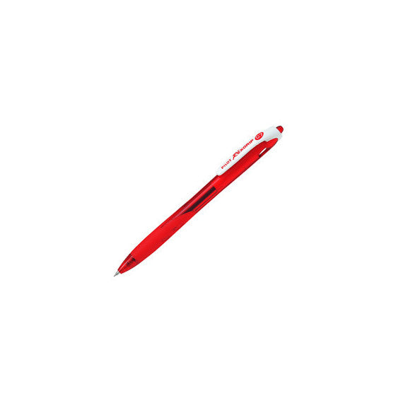 Penna a sfera a scatto Rexgrip Begreen - punta 0,7mm - rosso - Pilot