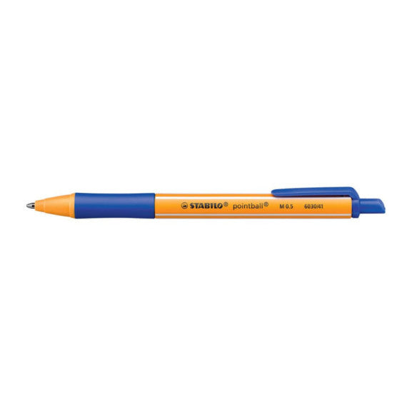 Penna a sfera a scatto Stabilo Pointball  0,5 mm blu 6030/41