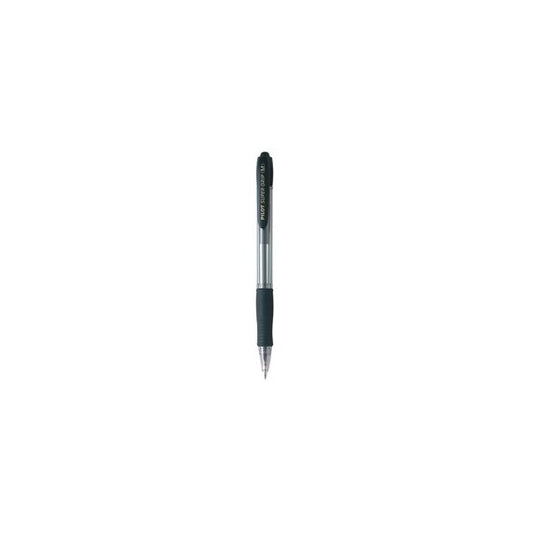 Penna a sfera a scatto Supergrip  - punta media 1,0mm - nero - pilot