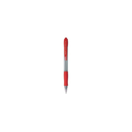 Penna a sfera a scatto Supergrip - punta media 1,0mm - rosso - pilot