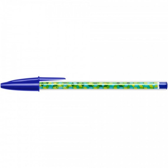 Penna a sfera BIC Cristal Collection punta 1 mm - blu - conf. 20 pz -996792