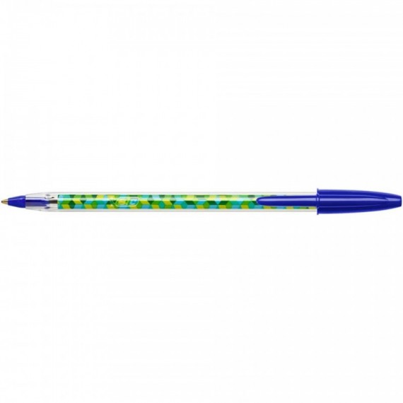 Penna a sfera BIC Cristal Collection punta 1 mm - blu - conf. 20 pz -996792