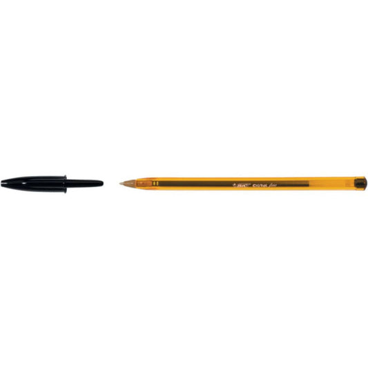 Penna a sfera BIC Cristal Fine 0,8 mm nero 872731